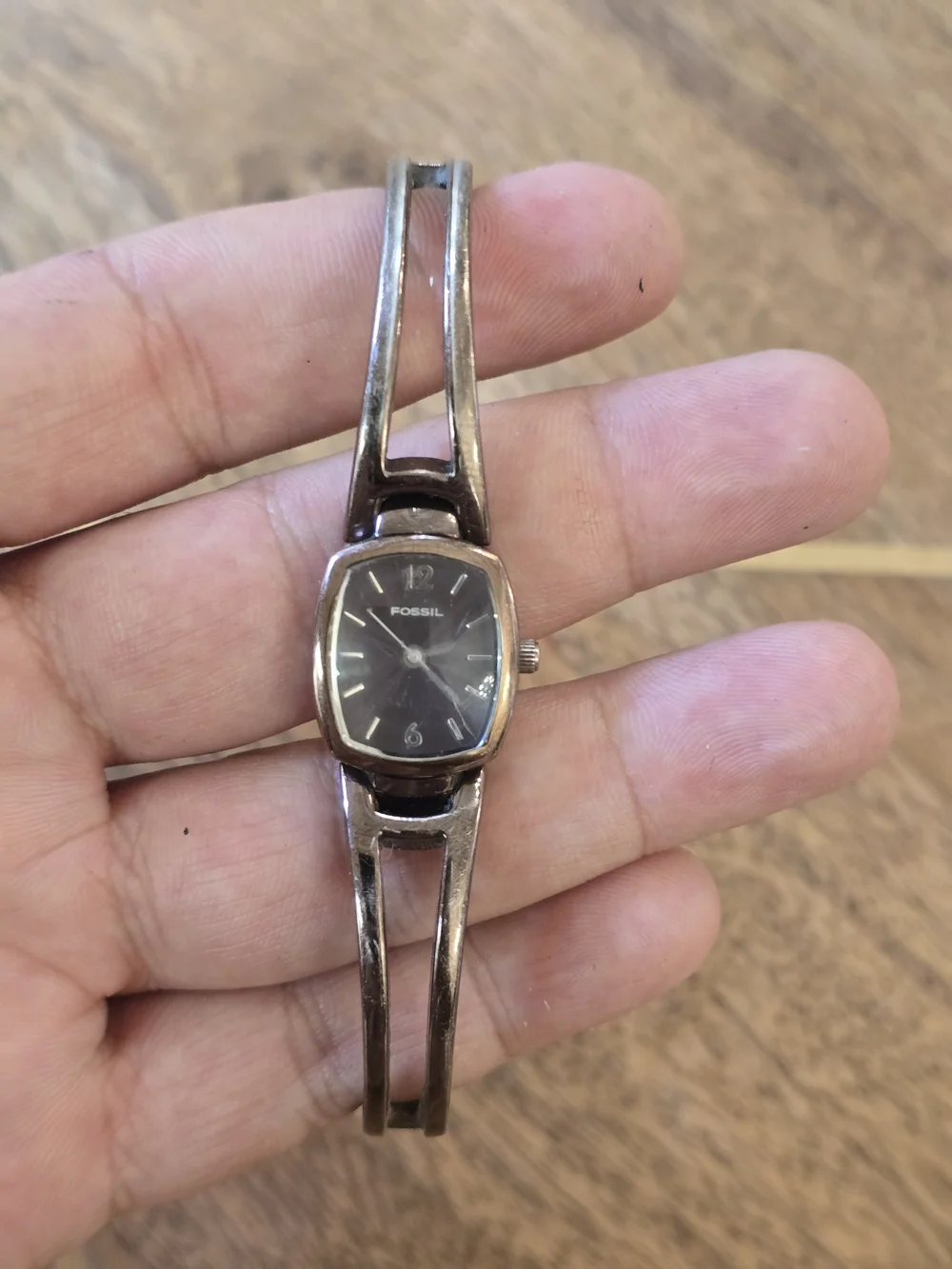 Fossil Men’s Bronze-Tone Bracelet Watch - Black Dial